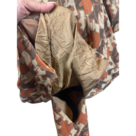 Vintage 1970’s Shanghai Artsy Retro Style Fitted Long Sleeve Midi Dress Sz 6 - Picture 7 of 9